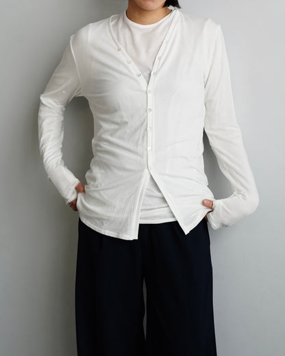 Powdery Cardigan / WHITE