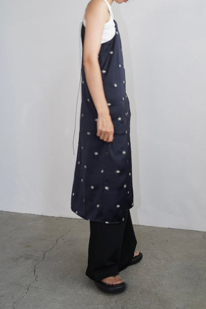 Stitch Flower Cami Dress / NAVY -8月3-7日発送-