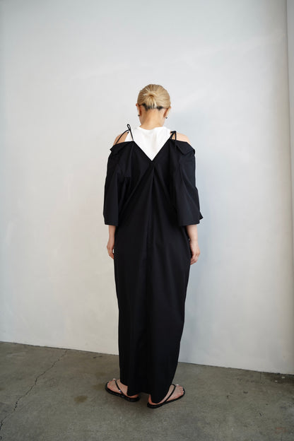 Typewriter Arrange Dress / BLACK -6月25-30日発送-