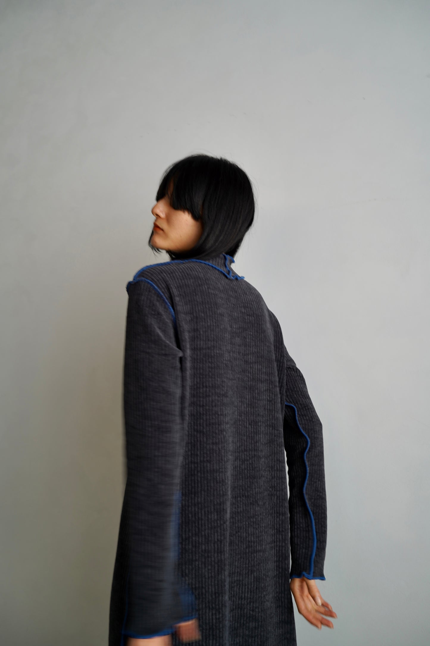 【Restock】Smooth Rib Onepiece / CHARCOAL -11月25-30日発送-