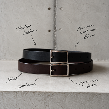 Leather Belt / BROWN -9月30日発送-