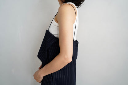 Layered Cami Dress / PINSTRIPE -6月25-30日発送-
