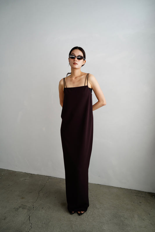 【再入荷】Stretch Jersey Dress / BROWN