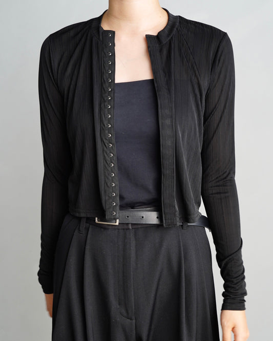 Middle Cardigan / BLACK -9月25日発送-