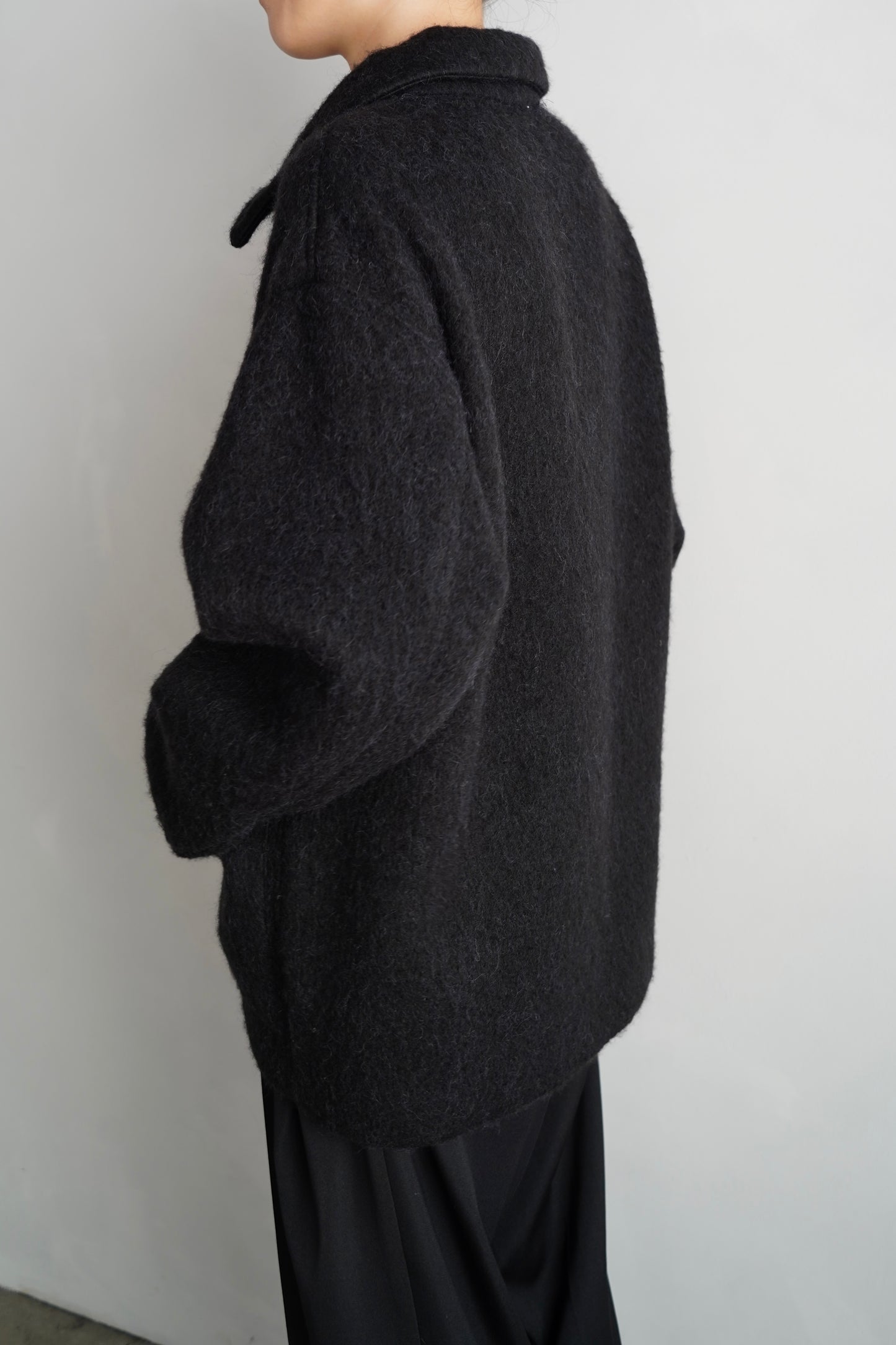 Soft Shaggy Jacket / BLACK -11月上旬発送-