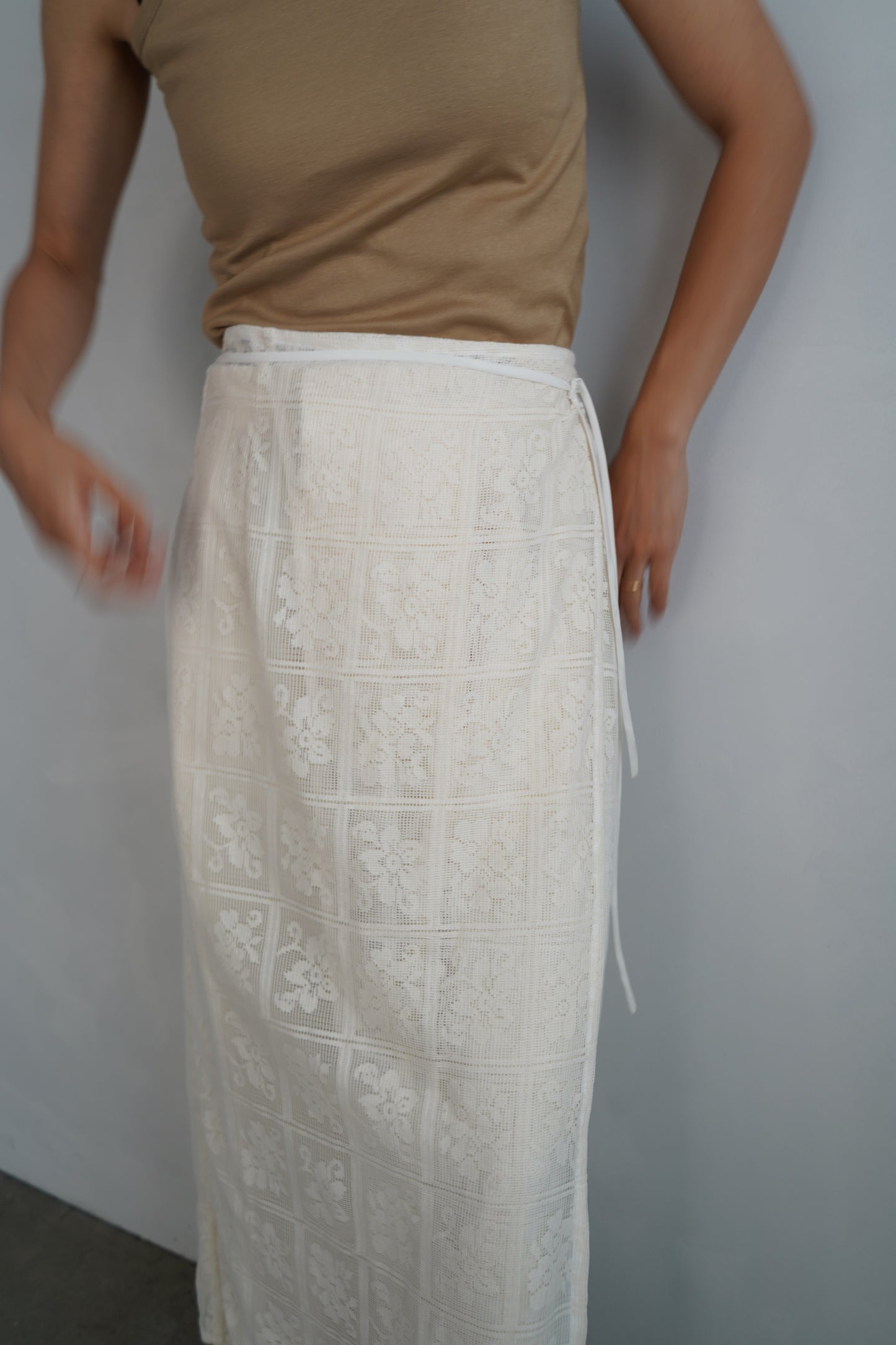 Lace Wrap Skirt / OFFWHITE -6月25-30日発送-