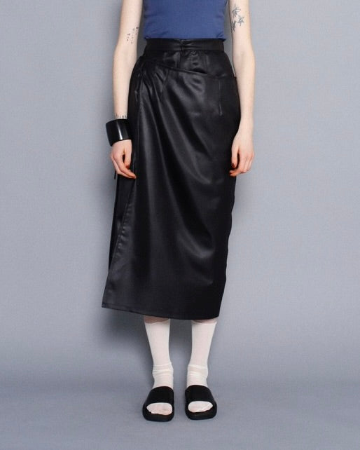 Middle Skirt Pants / BLACK