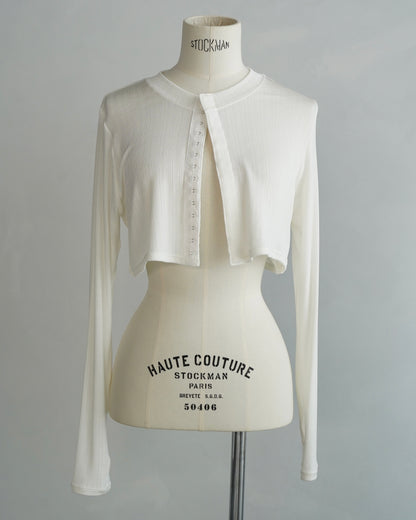 Short Cardigan / WHITE -6月25日発送-