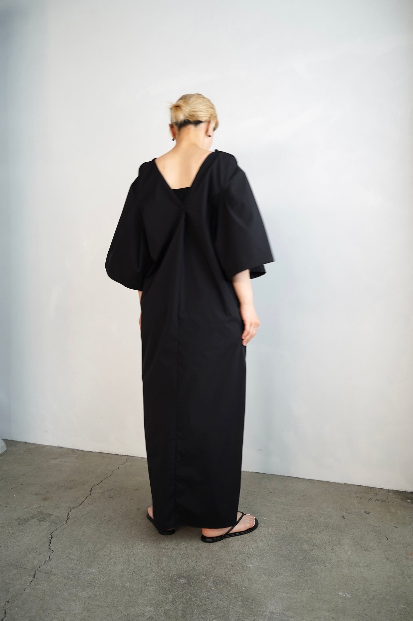 Typewriter Arrange Dress / BLACK -6月25-30日発送-