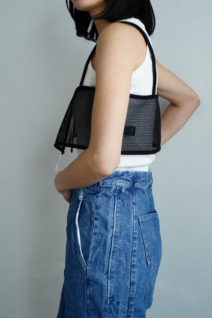 Double Mesh Cami / BLACK