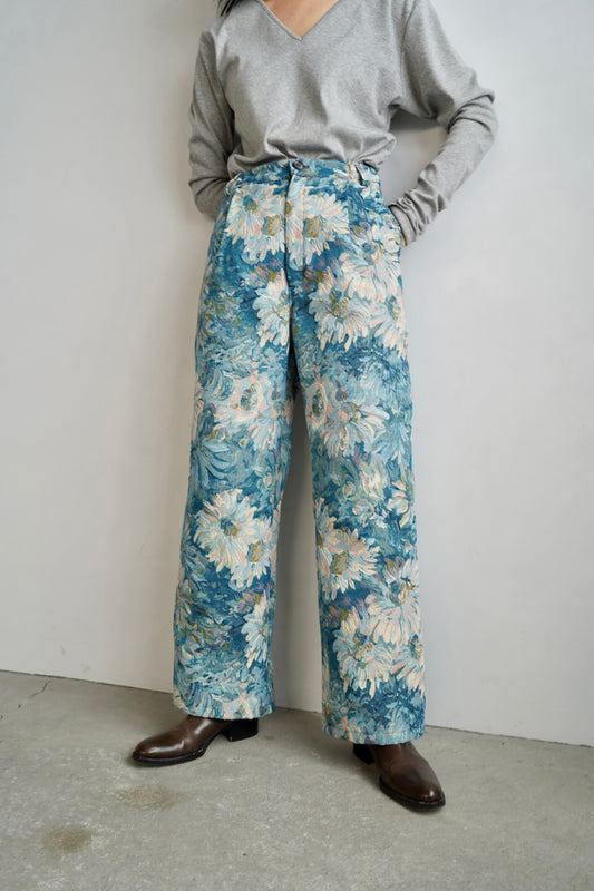 Jacquard Pants / BLUE