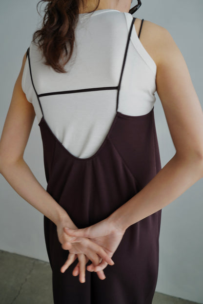 【再入荷】Stretch Jersey Dress / BROWN