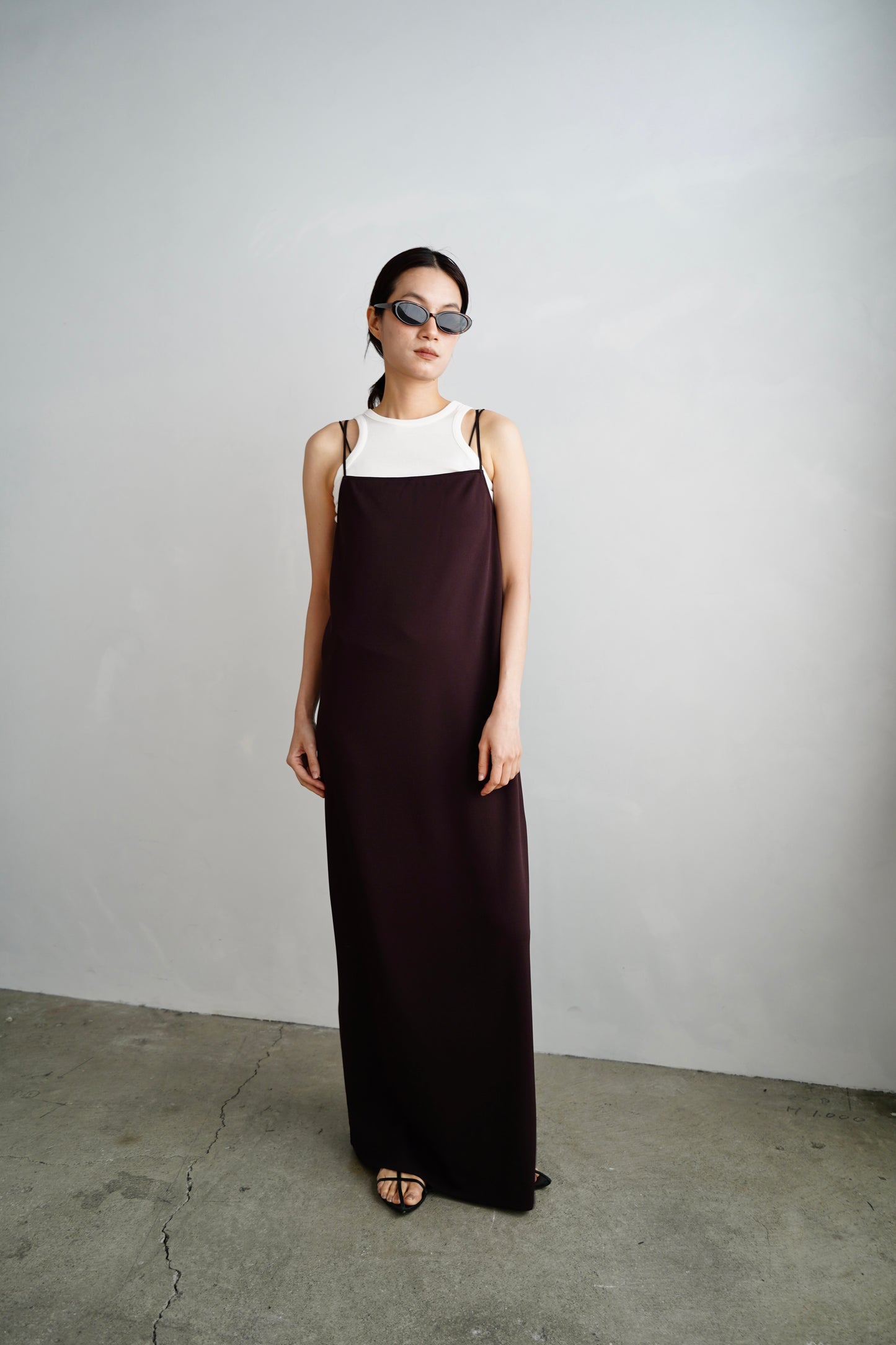 【再入荷】Stretch Jersey Dress / BROWN