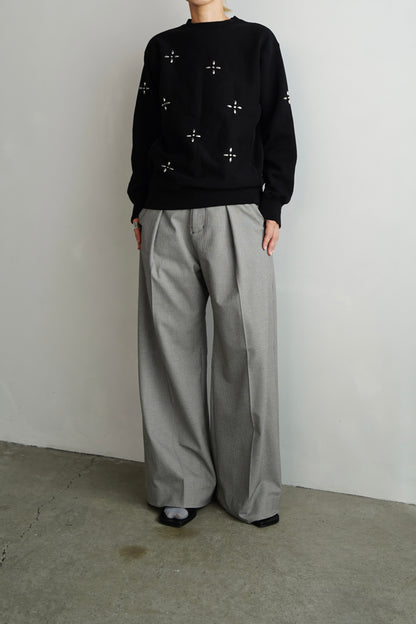 Bijou Sweat Pullover / BLACK -11月22日発送-