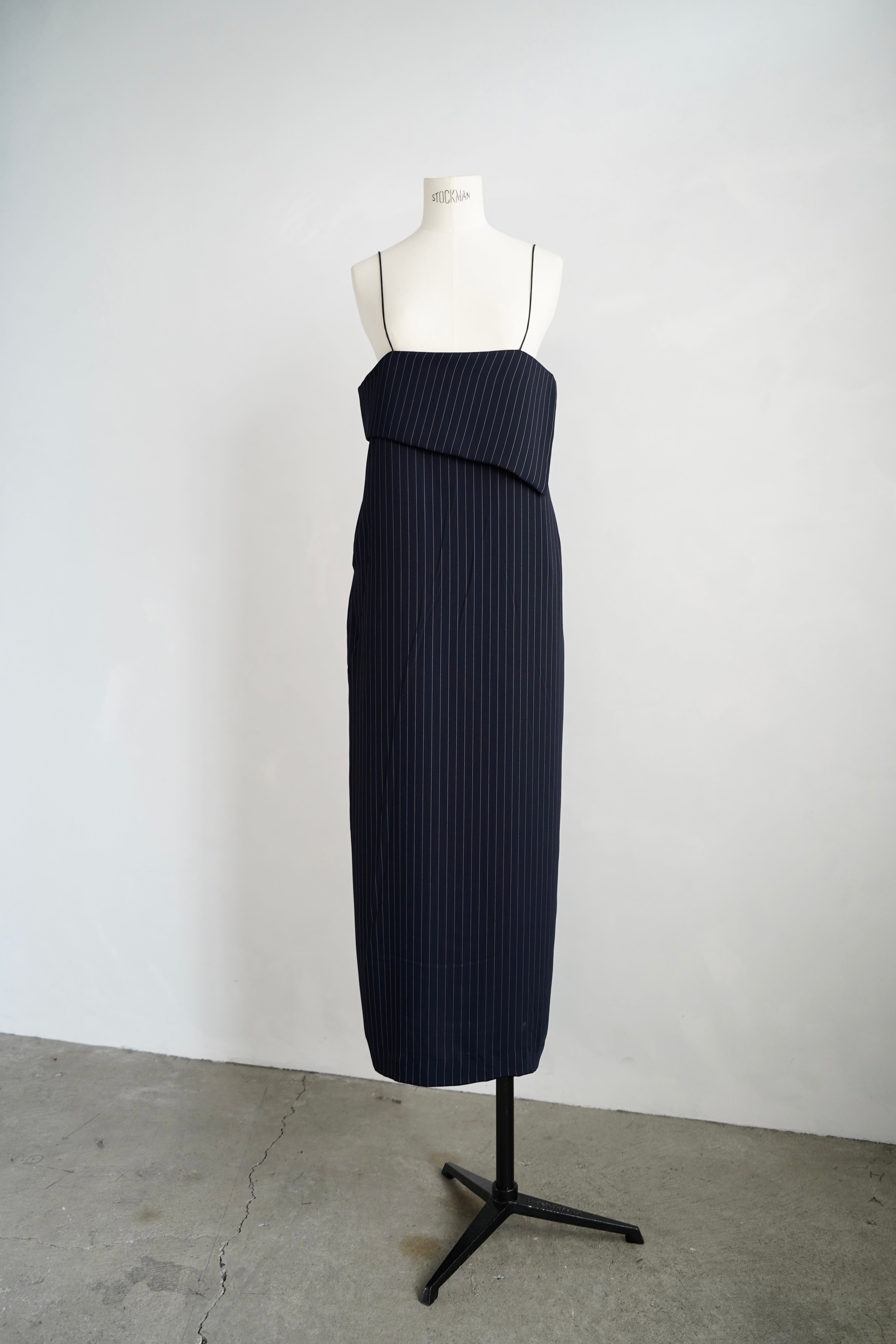 Layered Cami Dress / PINSTRIPE – &her