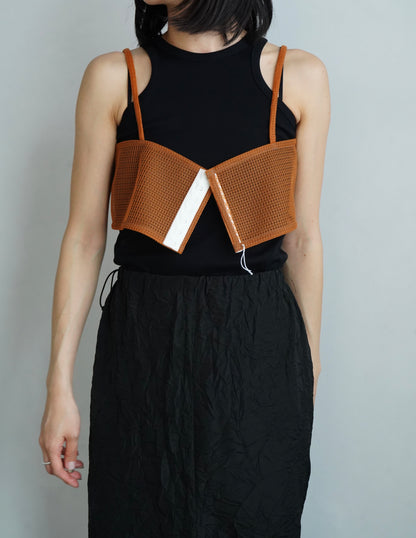 Double Mesh Cami / ORANGE