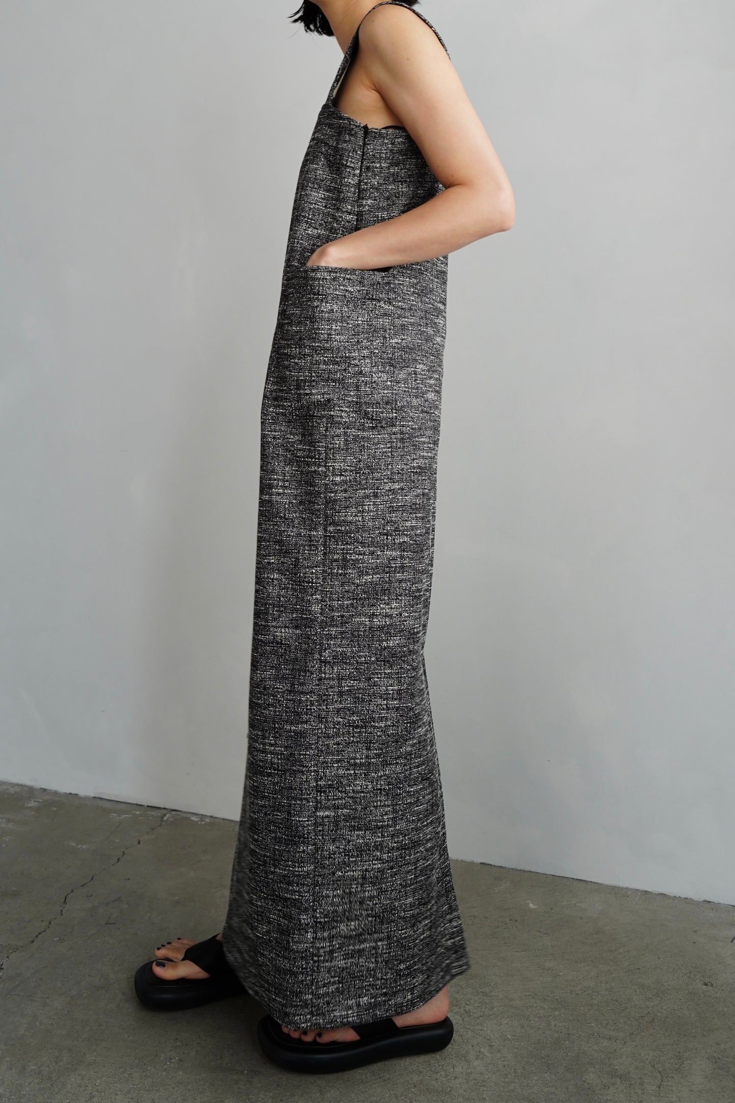 Jacquard Dress / BLACKWHITE -5月20日発送-