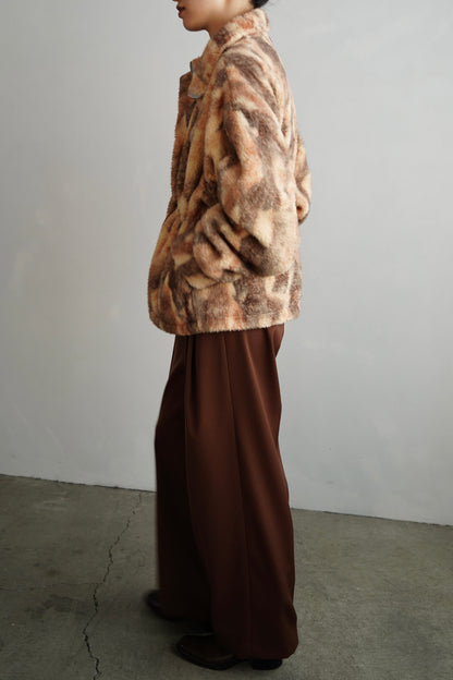 Brush Boa Jacket / BEIGE -11月上旬発送-