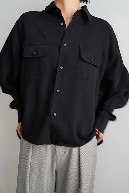 Silky Utility Shirts / BLACK -10月22日発送-