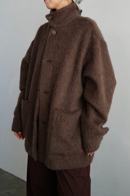 Soft Shaggy Jacket / BROWN -11月上旬発送-