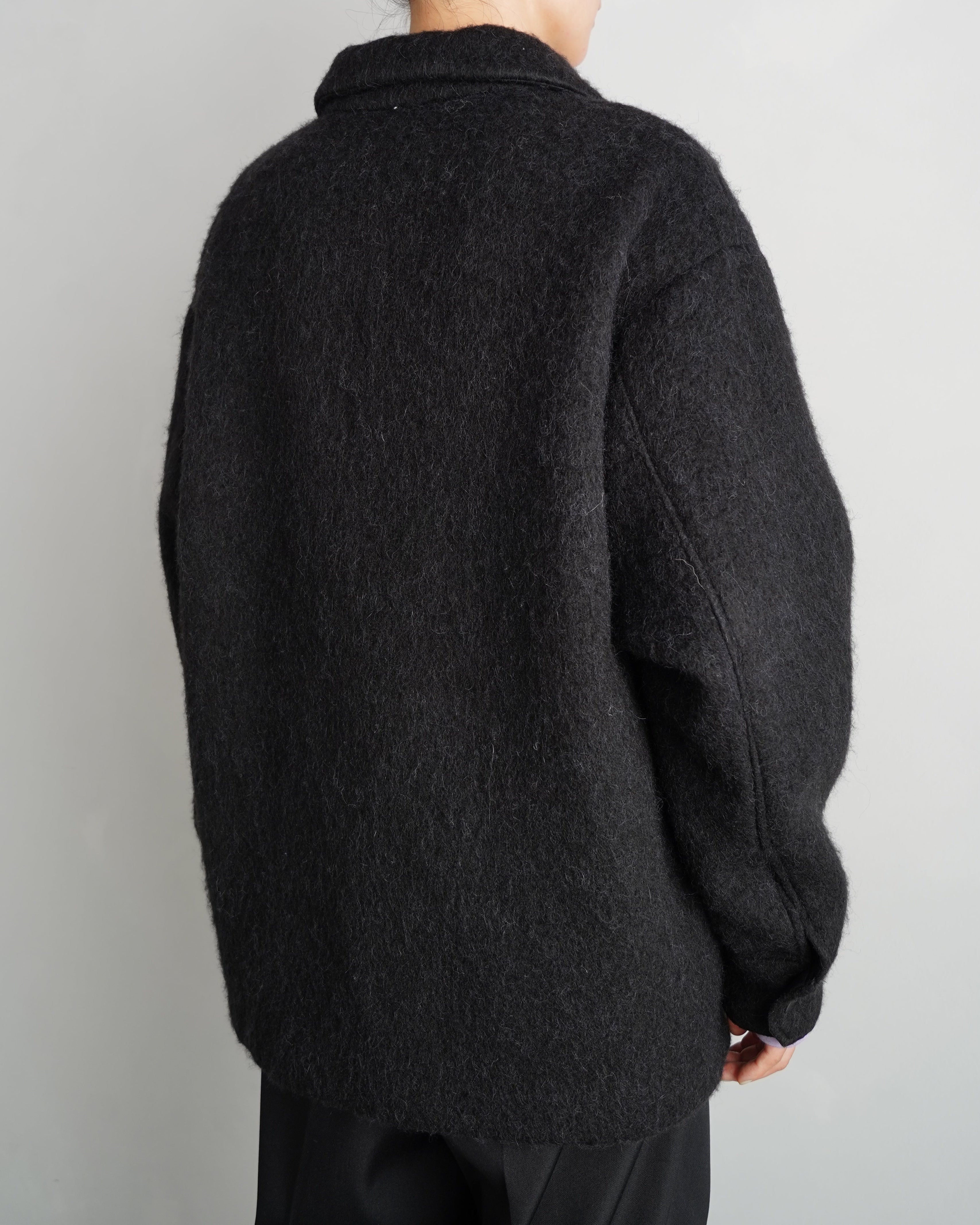 Soft Shaggy Jacket / BLACK -11月上旬発送- – &her