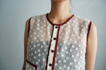 Cut Lace Vest / CREAM -5月1日発送-