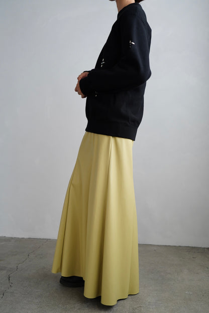 Artileather Draping Skirt / YELLOW -12月5日発送-