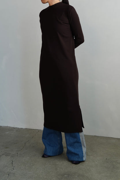 Smooth Sheer Onepiece / BROWN