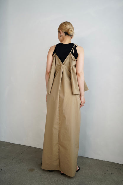 Typewriter Arrange Dress / BEIGE -6月25-30日発送-