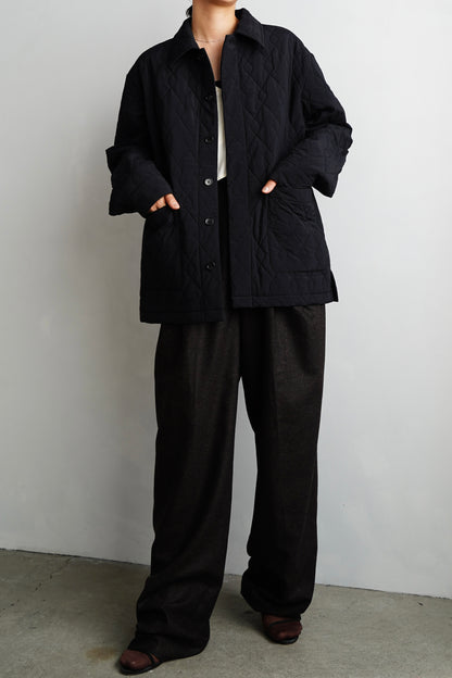Quilted Middle Jacket / BLACK