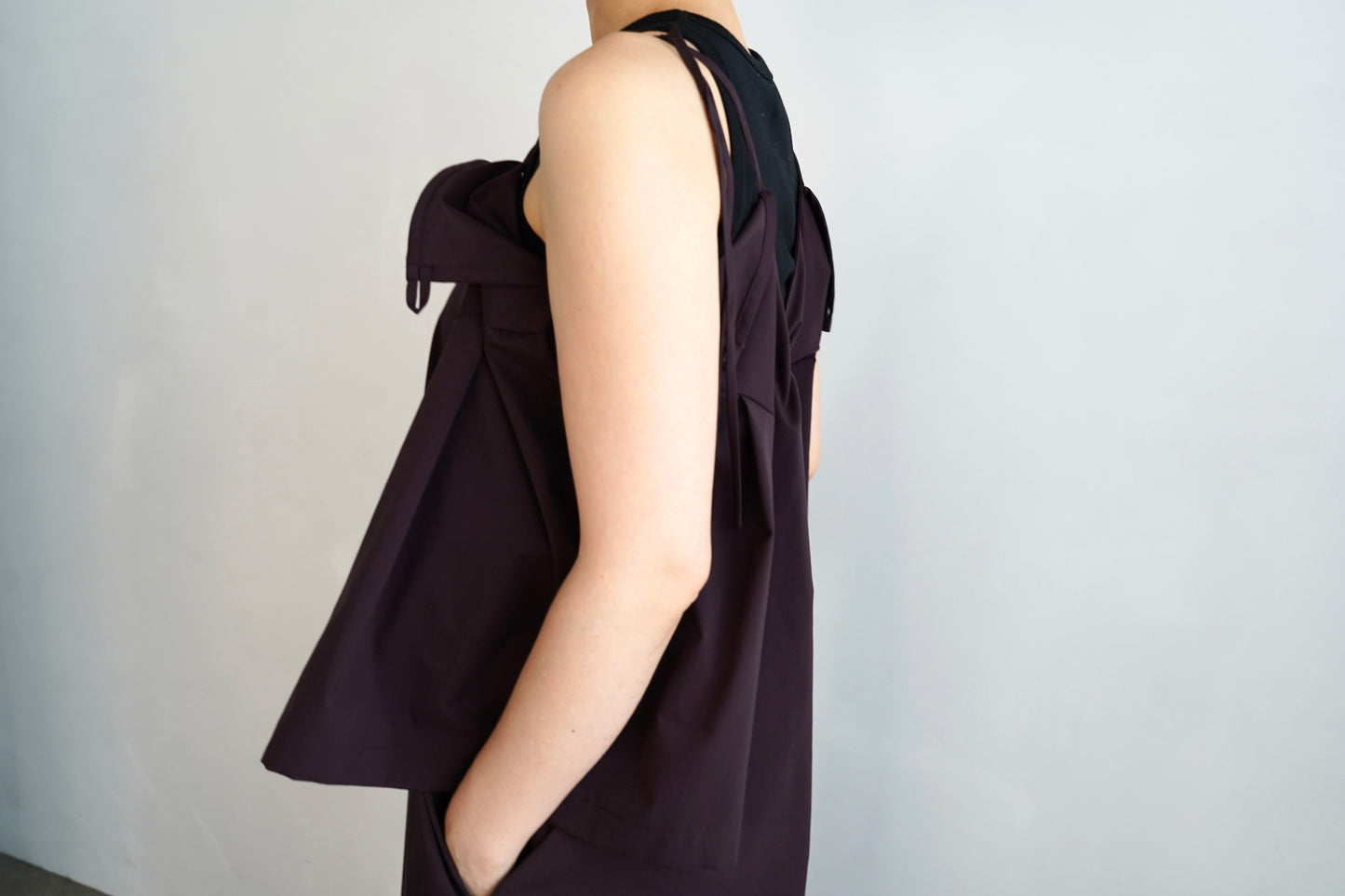Typewriter Arrange Dress / BROWN -6月25-30日発送-