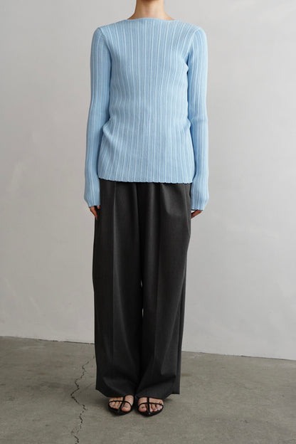 Contrast Cardigan / BLUENAVY