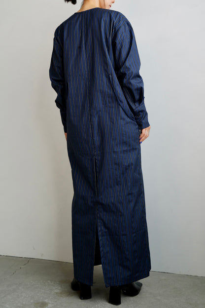 Stripe Dress / NAVY -9月25-30日発送-