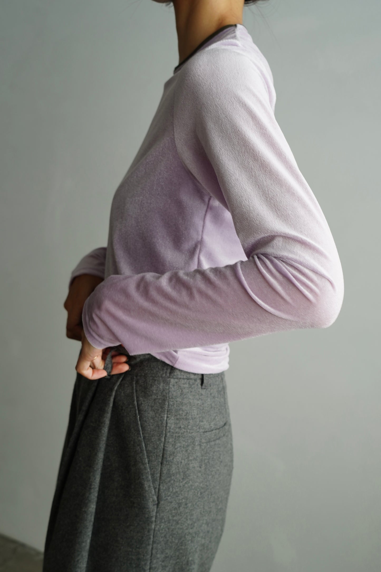 Velour Pullover / LILAC