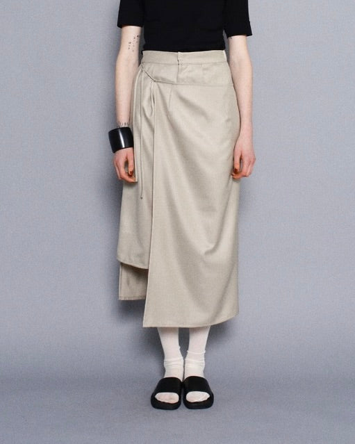 Middle Skirt Pants / BEIGE