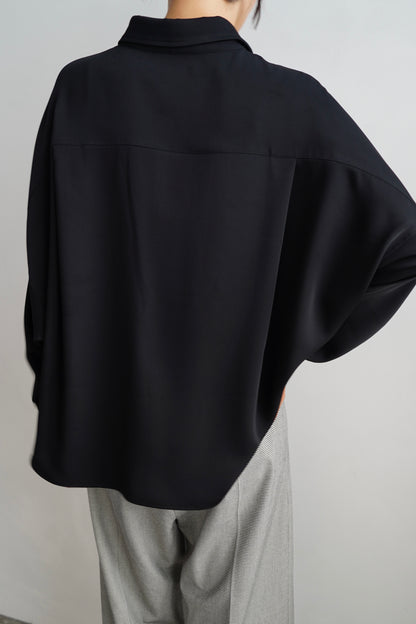 Silky Utility Shirts / BLACK -10月22日発送-