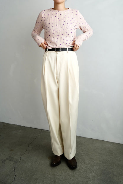 Flower Thermal  Pullover / PINK -10月5-10日発送-