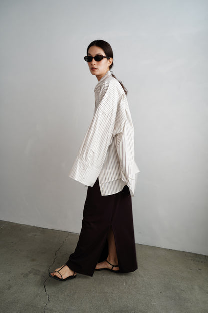 【再入荷】Stretch Jersey Dress / BROWN
