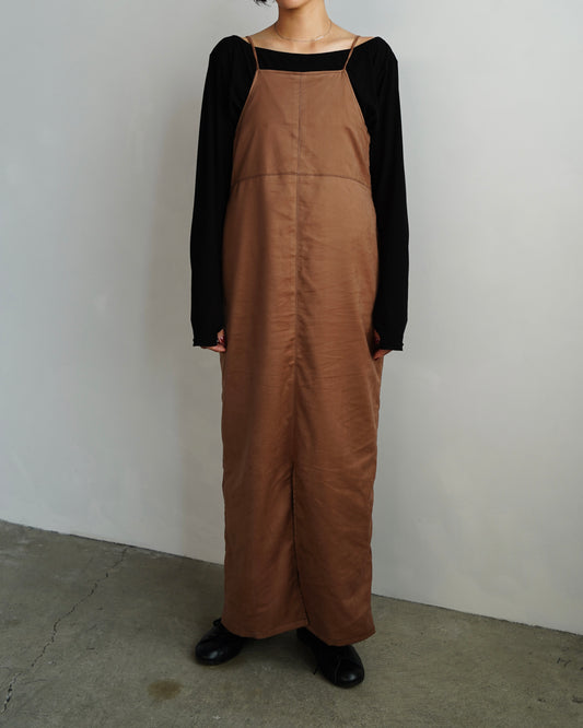 Soft Suede Dress / BROWN