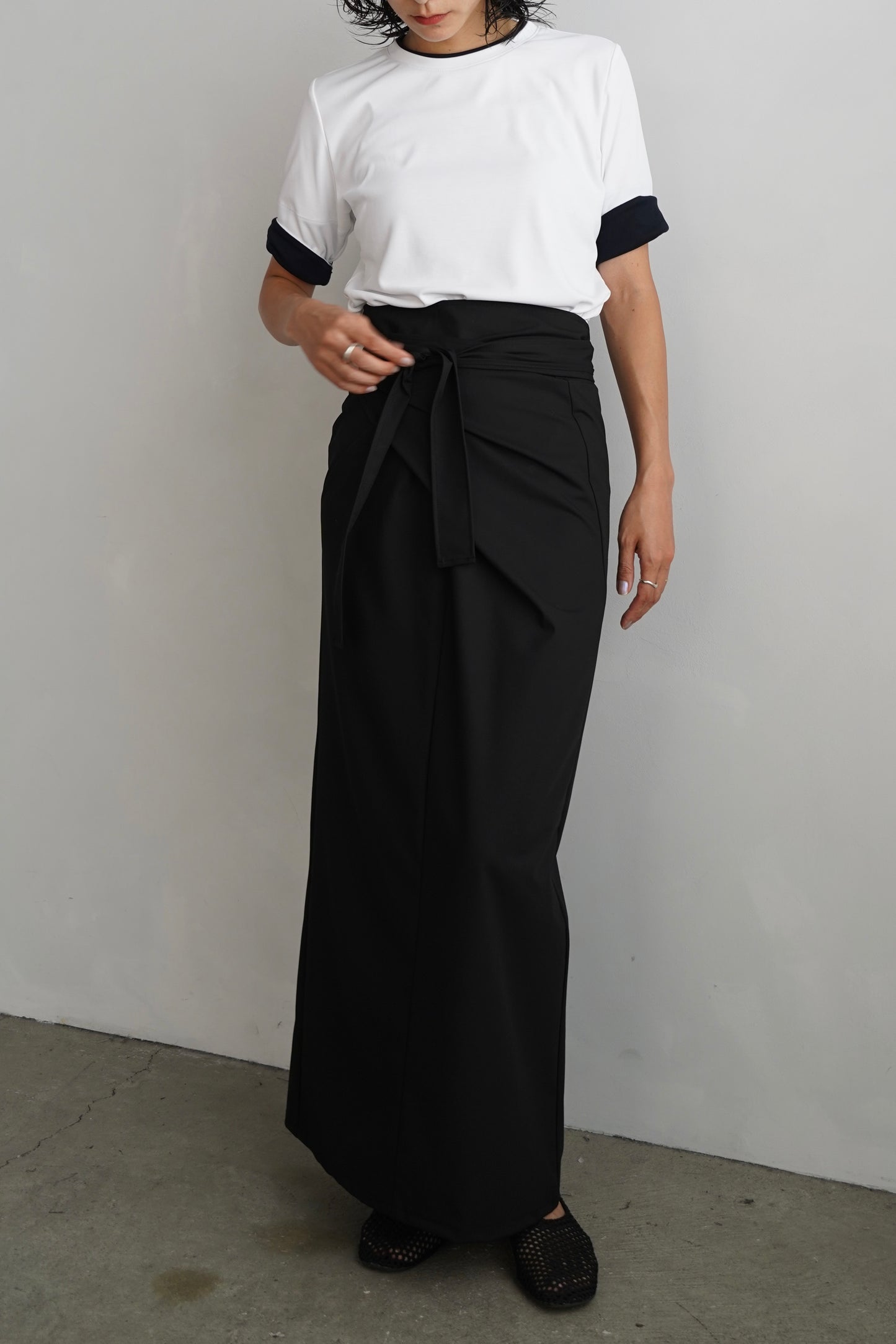 Essential Wrap Skirt / BLACK -8月28日発送-