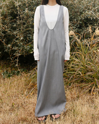 Round Onepiece / GRAY/身長162cm以下限定