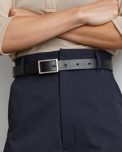 Leather Belt / BLACK -9月30日発送-