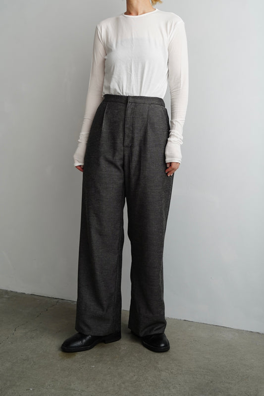 【SAMPLE SALE】Straight Tack Pants/GRAY(丈調整あり)