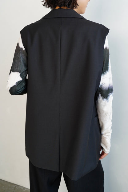 Tailored Vest / BLACK