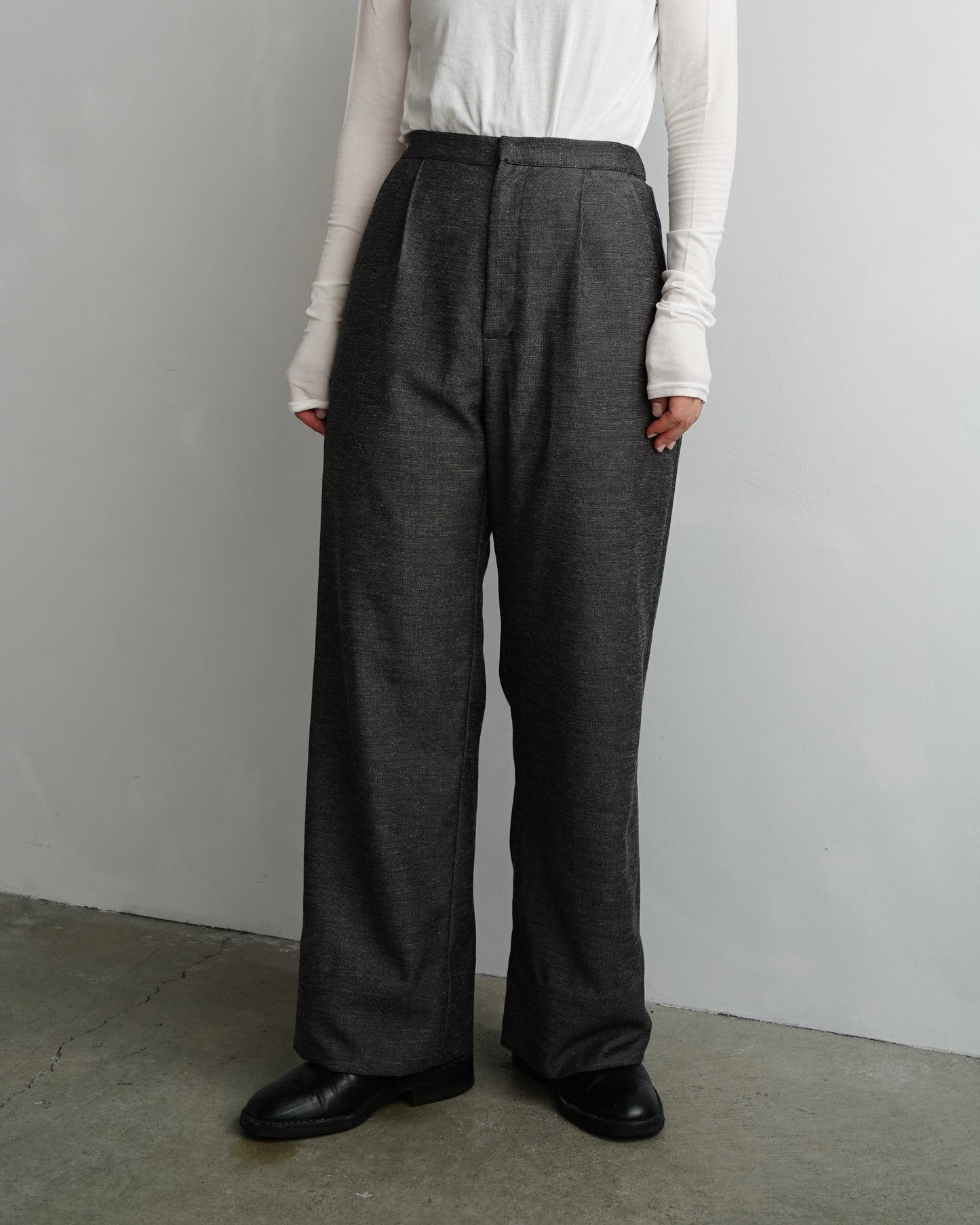 Straight Tack Pants / GRAY