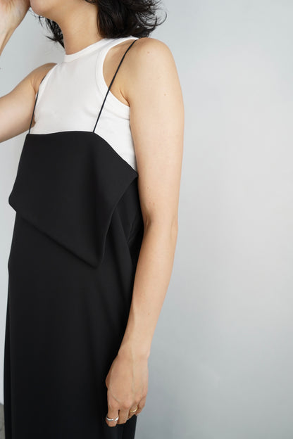 Layered Cami Dress / BLACK -6月25-30日発送-