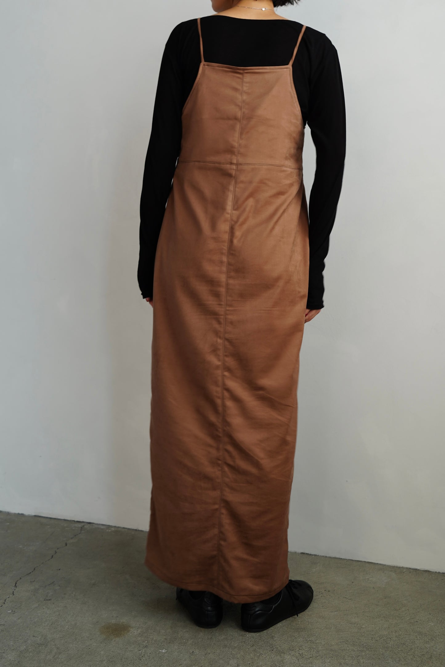 Soft Suede Dress / BROWN -10月20-25日発送-