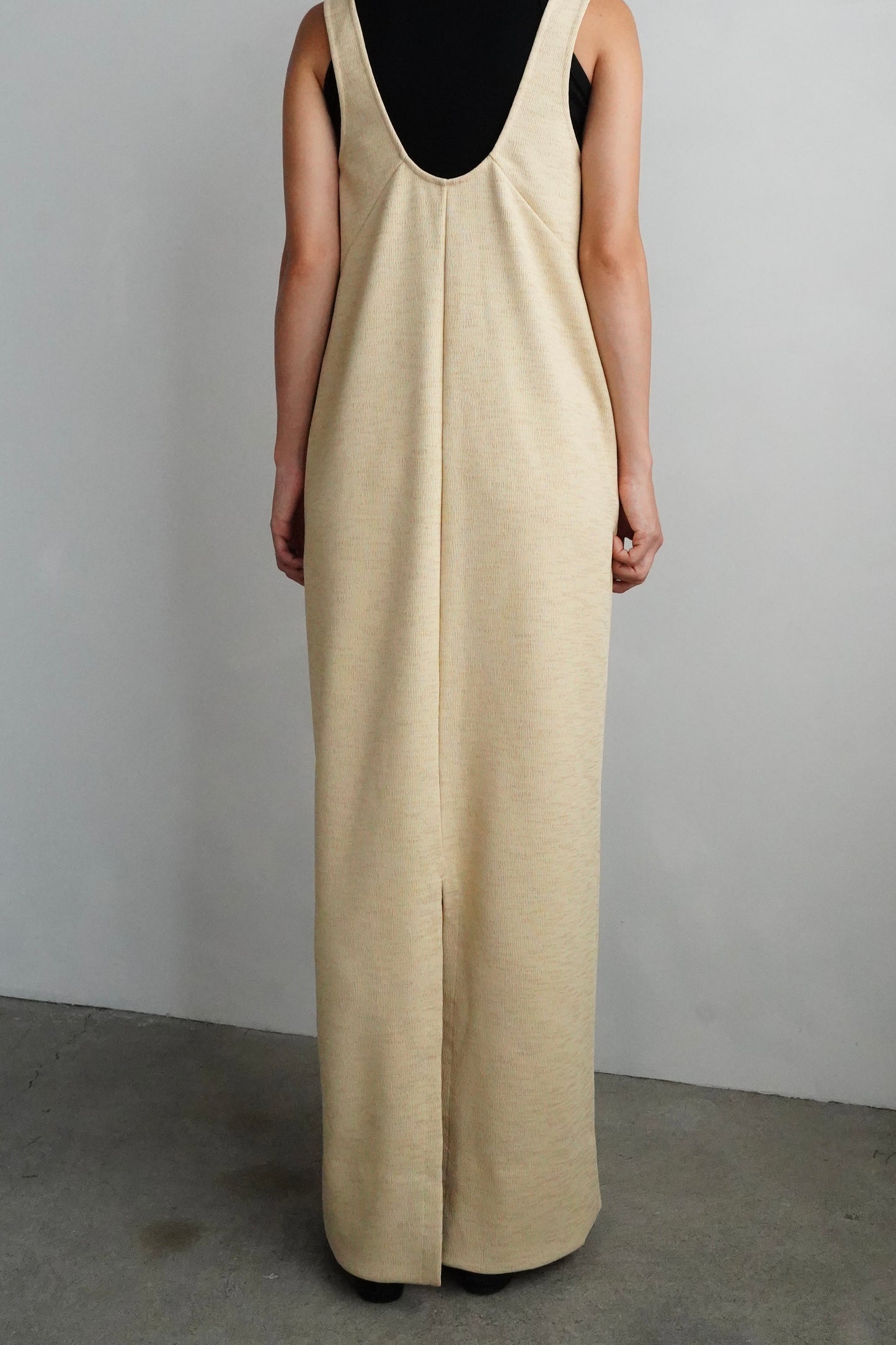 Vneck Jersey Dress / BAMBOO -9月15-20日発送-