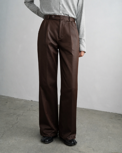 Arti Leather Pants / BROWN -1月25日発送-