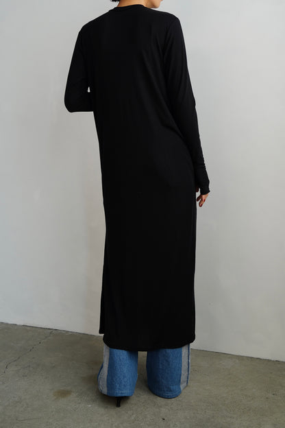 Smooth Sheer Onepiece / BLACK